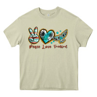 Mossy peace love freebird Heavy Core Tee - texasbilliewilder