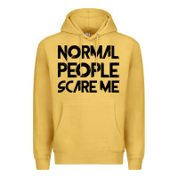 Antique Gold Normal People Scare Me Premium Hoodie - Bettercallsaul