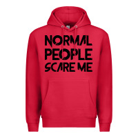 Cardinal Normal People Scare Me Premium Hoodie - Bettercallsaul