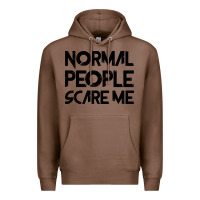 Chestnut Normal People Scare Me Premium Hoodie - Bettercallsaul