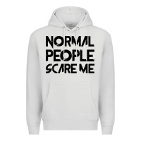 Dove Grey Normal People Scare Me Premium Hoodie - Bettercallsaul