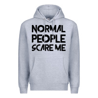 Heather Grey Normal People Scare Me Premium Hoodie - Bettercallsaul