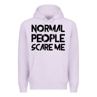 Lilac Normal People Scare Me Premium Hoodie - Bettercallsaul