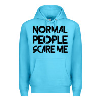 Ocean Blue Normal People Scare Me Premium Hoodie - Bettercallsaul