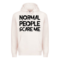 Pale Pink Normal People Scare Me Premium Hoodie - Bettercallsaul