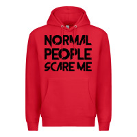 Red Normal People Scare Me Premium Hoodie - Bettercallsaul
