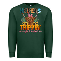 Sports Green heifers be trippin' Premium Sweatshirt - LillyAllenDesigns