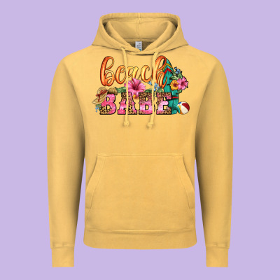 Beach Babe Vintage Hoodie Designed By Hra Design Shop