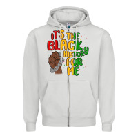 Dove Grey it s the black history for me Zipper Hoodie - MaliasSmallBusiness