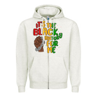 Oatmeal Heather it s the black history for me Zipper Hoodie - MaliasSmallBusiness