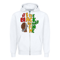 White it s the black history for me Zipper Hoodie - MaliasSmallBusiness