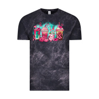 Cloud Black breast cancer  coffee cups Vintage Tee - AdoDesignShop