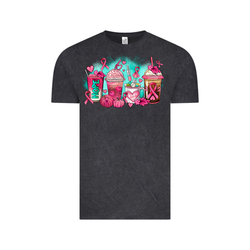 Breast Cancer  Coffee Cups Vintage Tee by AdoDesignShop | Teevron