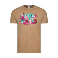 Vintage Coffee breast cancer  coffee cups Vintage Tee - AdoDesignShop