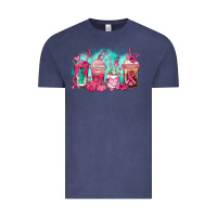 Vintage Denim breast cancer  coffee cups Vintage Tee - AdoDesignShop