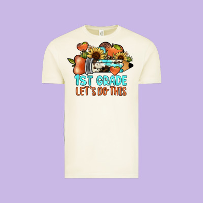 1 St Grade Let's Do This Vintage Tee Designed By Jahusdesignshop