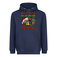 Navy when you’re dead inside but it's christmas Heavyweight Hoodie - BundleAndBundleShop