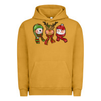Pigment Peanut Butter christmas reindeer polar bear snowman Urban Hoodie - CowGirlArtShop