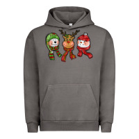 Pigment Tornado christmas reindeer polar bear snowman Urban Hoodie - CowGirlArtShop