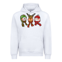 White christmas reindeer polar bear snowman Urban Hoodie - CowGirlArtShop