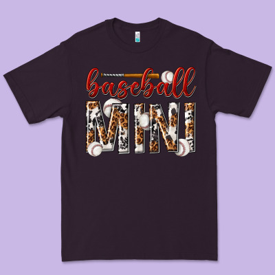 Premium Tee baseball mini with leopard