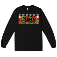 Black mama Christmas Long Sleeve Tee - Jasminsmagicworld