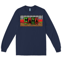 Navy mama Christmas Long Sleeve Tee - Jasminsmagicworld