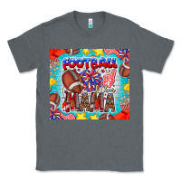 Charcoal Heather Football Mama Classic Tee - CowhideDigitalArt