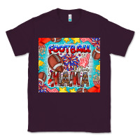 Plum Football Mama Classic Tee - CowhideDigitalArt