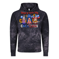 Cloud Black hangin with my gnomerica Vintage Hoodie - RacoonDesign