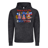 Vintage Black hangin with my gnomerica Vintage Hoodie - RacoonDesign