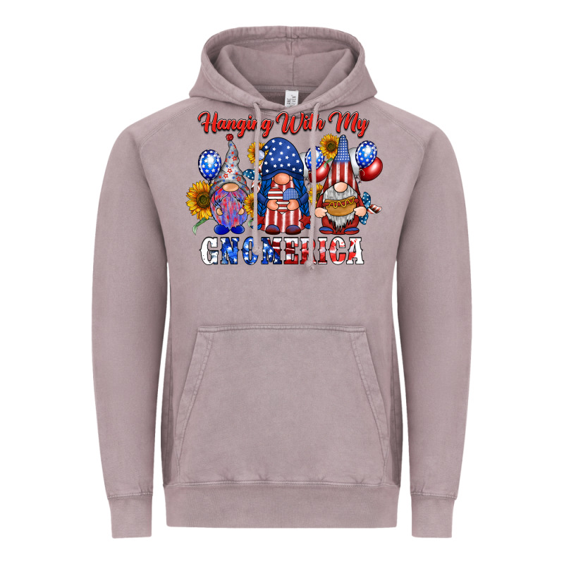 Hangin With My Gnomerica Vintage Hoodie by RacoonDesign | Teevron