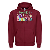 Burgundy gymnastics grandma Zipper Hoodie - MaliasSmallBusiness