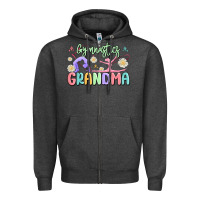 Charcoal Heather gymnastics grandma Zipper Hoodie - MaliasSmallBusiness