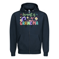 Navy gymnastics grandma Zipper Hoodie - MaliasSmallBusiness