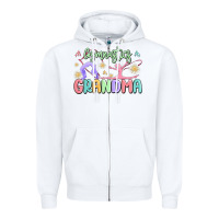 White gymnastics grandma Zipper Hoodie - MaliasSmallBusiness