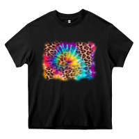 Black leopard tie dye background Heavy Core Tee - Zillion Design Studio