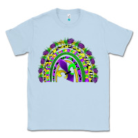 Dusty Blue mardi gras rainbow Classic Tee - AdoDesignShop