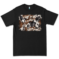Black black and brown cowhide background Premium Tee - BarkalooDesign