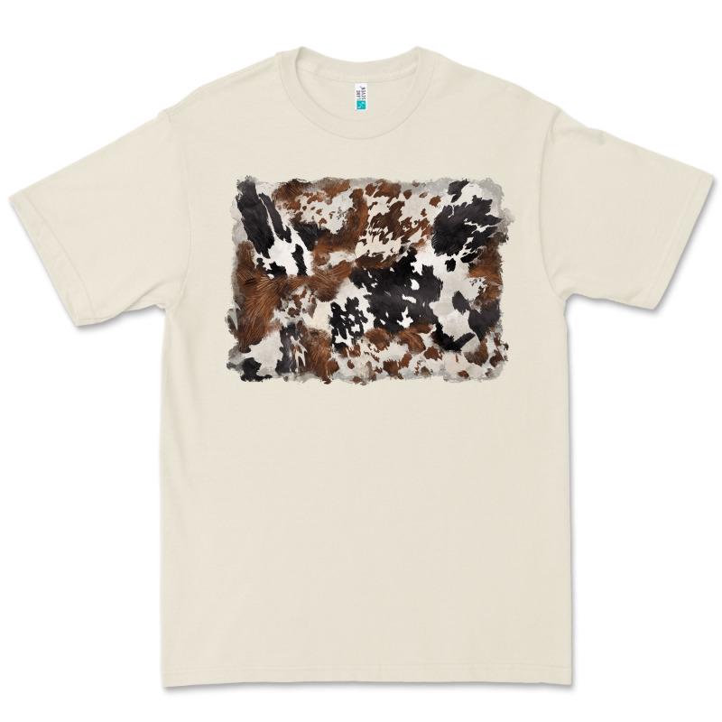 Black And Brown Cowhide Background Premium Tee by BarkalooDesign | Teevron