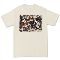 Bone black and brown cowhide background Premium Tee - BarkalooDesign