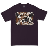 Plum black and brown cowhide background Premium Tee - BarkalooDesign