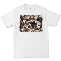 White black and brown cowhide background Premium Tee - BarkalooDesign