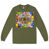 Army Green autism mom Long Sleeve Tee - BarkalooDesign