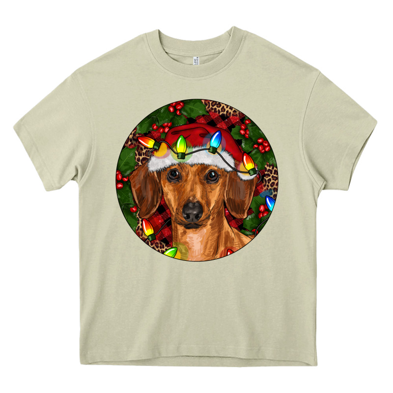 Christmas Dachshund Heavy Core Tee by RanaPortraitStore | Teevron