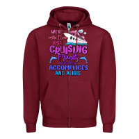 Burgundy we're more than just cruising friends Zipper Hoodie - MaliasSmallBusiness
