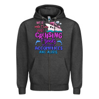 Charcoal Heather we're more than just cruising friends Zipper Hoodie - MaliasSmallBusiness