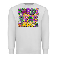 Dove Grey mardi gras vibes Premium Sweatshirt - LillyAllenDesigns