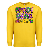 Lemon mardi gras vibes Premium Sweatshirt - LillyAllenDesigns