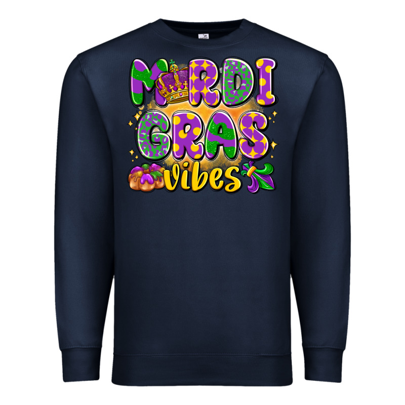 Mardi Gras Vibes Premium Sweatshirt by LillyAllenDesigns | Teevron